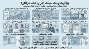 ویژگیهای یک شرکت اجرای کناف حرفهای