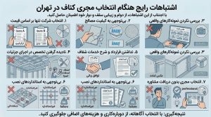 اشتباهات رایج هنگام انتخاب مجری کناف در تهران