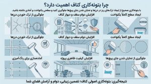 چرا بتونه کاری کناف اهمیت دارد؟