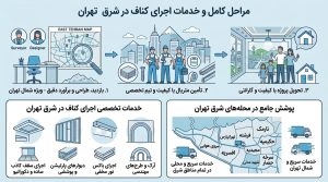 اجرای کناف در شرق تهران با تیم متخصص