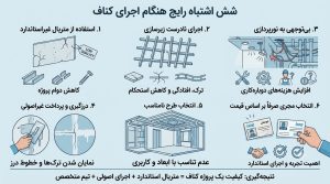 اشتباهات رایج هنگام اجرای کناف در غرب تهران