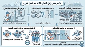 چالشهای رایج اجرای کناف در شرق تهران